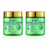 6 in 1 Instant Lift Cream Collagen Vitamin C Retinol Blend. Hydrates Lifts Firms Skin. Day Night Use. Visible Tightening. 100g.
