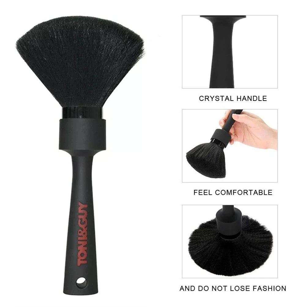 Barber Salon Facial Hair Cleaning Brush Professional Soft Hairbrush Neck Brush Hairdressing Broken Hair Duster Haircut Tools