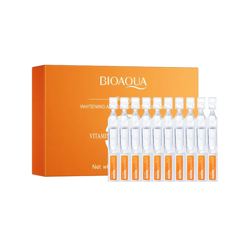 30pcs/box BIOAQUA Retinol Vitamin C Hyaluronic Acid Serum for Face Moisturizing Firming Hydrating Facial Essence Face Skin Care