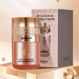 Butterfly Cushion BB Cream,Moisturizing Concealer Makeup Base BB Liquid Foundation,Butterfly Air Cushion Powder Puff CC Cream