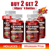 Cayenne Pepper Capsules, with Vitamin D3 K2, Blood Circulation, Promote Digestion, Boost Metabolism, Support Joint, Bone Health