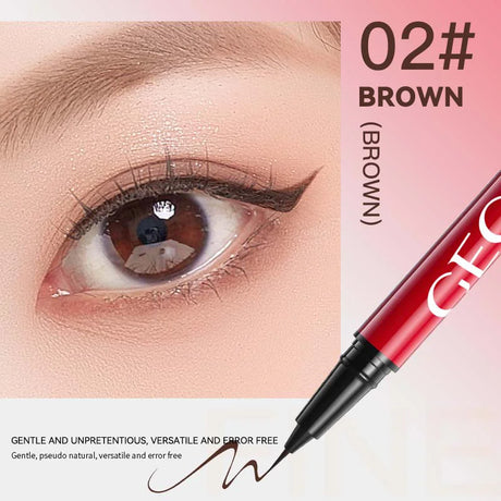 GECOMO Liquid Eyeliner 0.01mm Super Slim Waterproof Quick Dry Long Lasting Color No Smudging Eyeliner Pencil