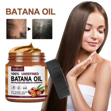 Batana Oil Hair Conditioner Smoothing Shine Soft Hair Serum Hair Care Smooth Hydrating Repair Damaged Frizzy Dry Hair Treatment