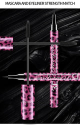 YANQINA Liquid Eyeliner Pencil 4D Waterproof Mascara Set Cosmetics Eye Liner Thick Curling Mascara Eyebrow Pencil Eyes Makeup