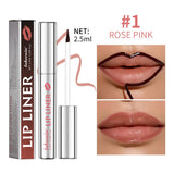 Waterproof Lip Liner Peel Off Tattoo Lipgloss Waterproof Long Lasting Matte Lip Tint Brown Contour Tear-off Lips Stain Cosmetic