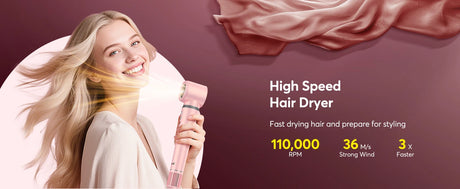 5 in 1 Air Wrap Hair Styler Frizz-Free Auto Wrap Curler, High-Speed Hair Dryer, Straightening & & Blow Dryer Brush for Styling