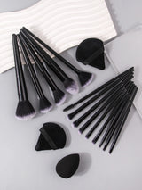 Black Makeup Brush Set Professional Super soft detail brush Blush Brush Foundation Concealer Eyeshadow Brush Women Beauty Tool