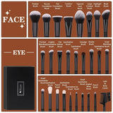 DUcare Black Makeup Brush Professional Makeup Eyeshadow Foundation Powder Soft Synthetic Hair Makeup Brushes Brochas Maquillaje