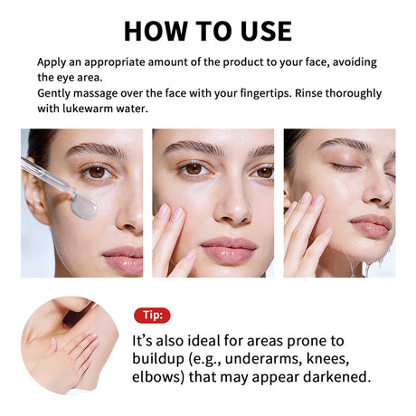 Rice Peeling Ampoule Soft Exfoliating Face and Body Scrub Dead Skin Cells Blackhead Remover for All Skin Types  korean skin care