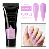 LIMEGIRL 25Colors Poly Extension Nail Gel For Nails Art Acrylic Manicure Design UV Varnishes Semi Permanent Quick Extension Gel