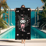 K-kuromi Bathroom Towels Bathroom Set Accessories For Bath Turban for Hair Drying Spa Personal Care Sauna Home Large Gym Towel