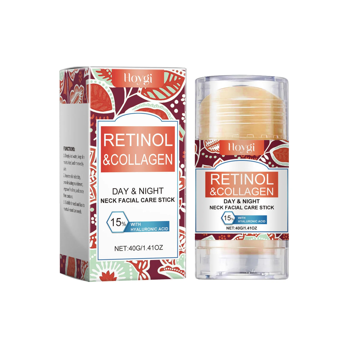 Retinol & Collagen Neck Cream - 40g | Firming, Moisturizing & Lifting | Hyaluronic Acid for All Skin Types