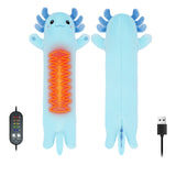 Axolotl Heating Pad for Period Cramps & Menstrual Pain Relief Portable Electric Heat Pads USB Powered Cute Stuff Stuffed Animal