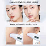 GECOMO Hyaluronic acid makeup remover-3-in-1 Eye, Lip, and Face Cleanser，Gentle, Suitable for Sensitive Skin, Pump Bottle