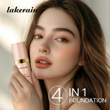 4 In 1 Foundation Long-wearing Moisturizing Waterproof Concealer Even Skin Tone SPF 30 Liquid Hydrating Full Coverage Concealer