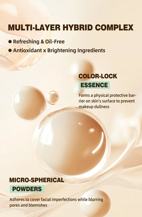 QIBEST 3D Full Coverage Concealer Long Lasting Liquid Concealer For Dark Circles Natural Finish Seamless Blend Under Eye Makeup