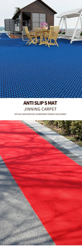 Waterproof Non Slip Floor Mats Plastic PVC Kitchen Bathroom Outdoor Pool Dirt Resistant Foot Mats Carpet For Home