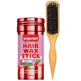 WOZUTUNT 75g Wax Stick with Styling Comb for Natural Hair and Wig Long-Lasting Hold Solid Wax Cream Multi-Functional Hair Pomade