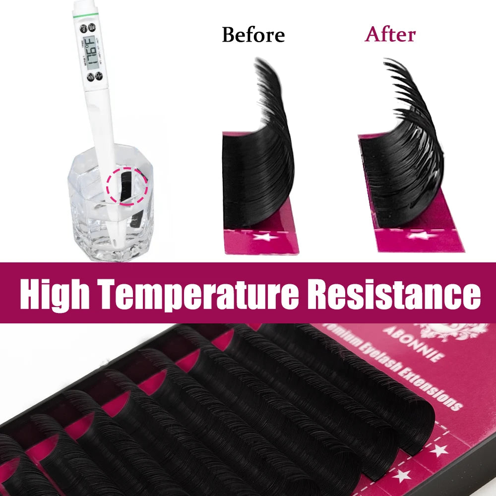Abonnie B/C/CC/D Classic Individual Eyelashes Extensions Fluffy Volume Lashes Supply All Size Cilios L