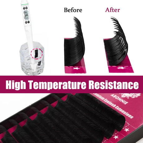 Abonnie B/C/CC/D Classic Individual Eyelashes Extensions Fluffy Volume Lashes Supply All Size Cilios L