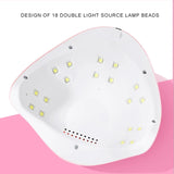 Nail UV Lamp 18LED Nail Dryer Suitable For All Gel Varnish Polishing And Curing With Timer Mode Suitable For Home Manicure Tools