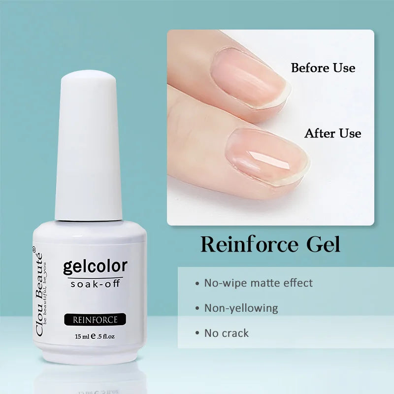 Clou Beaute Gel Nail Polish Neon Brown Royal Blue Red Green Pastal Nude Nail Art Varnishes Gel Lacquer HEMA/TPO FREE UV Gel Nail