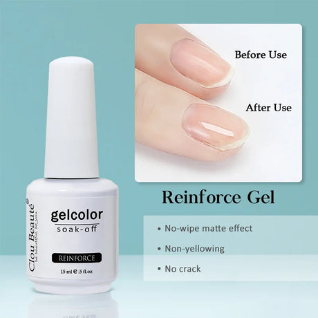 Clou Beaute Gel Nail Polish Neon Brown Royal Blue Red Green Pastal Nude Nail Art Varnishes Gel Lacquer HEMA/TPO FREE UV Gel Nail