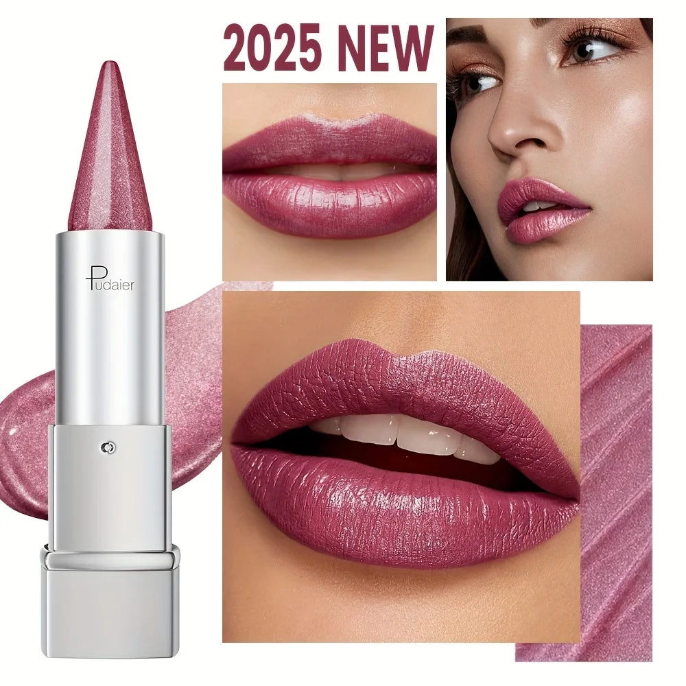 Waterproof and shimmery lipstick, waterproof and sweatproof, long-lasting and smudge-proof, not easy to smudge.