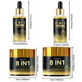 SEYHZE 8in1 Hydrating Facial Serum & Tightening Cream Set 2pcs Skincare Kit with Niacinamide Collagen Ceramides Aloe + Snow Aloe