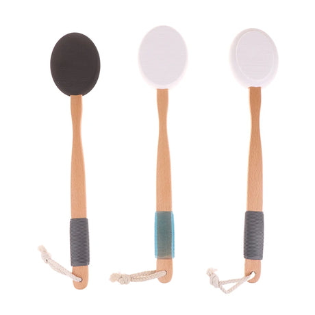 New Multi-Function Lotion Sunscreen Ointment Applicator Silicone Long Handle Body Cleaner Shower Brush Sunscreen Back Applicator