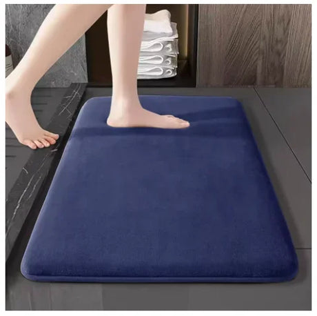Coral Velvet Absorbent Quick Drying Door Mat Solid Color Bathroom Mat Bathroom Floor Mat Door Mat Household Non Slip Foot Mat