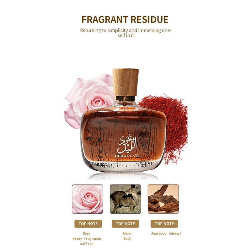 Irresistible Scents With Oud Wood Men Sandalwood Perfume Lasting Oriental Perfume Warm Spicy Woody Luxury Brand Arabe Perfume
