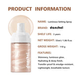 Luminous Setting Spray Smudge-resistant Quick-drying Non-sticky Long Lasting Locks Makeup Luminous Dewy Finish Setting Spray