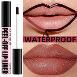 7 Colors Waterproof Peel Off Lip Stain Reveal Long Lasting Pink Red Lip Tint Transfer Proof Natural Lip Glaze Makeup Gifts
