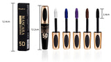 5D Silk Mascara with Big Eyes, Strong and Lasting Black Content and Length, Waterproof and Non-caking, and Prolonged Mascara.