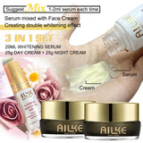 AILKE Whitening Face Cream, Day and Night Facial Cream, Lightening with Kojic Acid, Reduce Wrinkles, Freckles, Black Spots