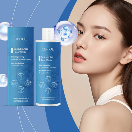 Salicylic Acid Facial Cleanser Acne Treatment Moisturizing Oil Control Skincare Face Wash Cleansing Pore Hydrating Skin Care
