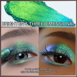 CHARMACY Multichrome Eyeshadow Pen Double Head Multichrome Eye Shadow Glitter for Eyes Waterproof Professional Maquillaje