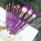 10pcs Set Makeup Brushes Tool Set Cosmetic Powder Eye Shadow Foundation Blush Blending Beauty Maquiagem Beauty Kit for Party