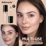 Lakerain 5-Color Waterproof Concealer Matte High Coverage Oil-Control Foundation For Acne Scars And Dark Circles Cosmetics
