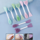 Bear Silicone Double Head Face Mask Brush Facial Exfoliate Blackhead Removal Cleanser Brush Mud Film Facial Brush Skin Care Tool