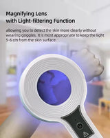 NEW Professional Dermatoscope Skin Medical Magnifier Detection Woods Lamp UVA Lamp For Vitiligo Detection