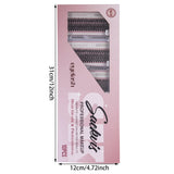 10 boxes of 20D/40D DIY eyelash sets suitable for beginners, with mixed lengths of 10/12/14mm eyelash clusters soft and durable,