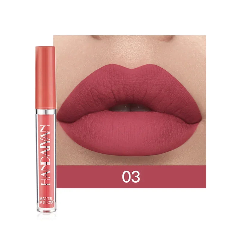 HANDAIYAN 1/6 PCS Lipstick Set Make-up for Women Non Stick Cup Waterproof Long Lasting Cosmetics Korean Makeup Matte Lipstick