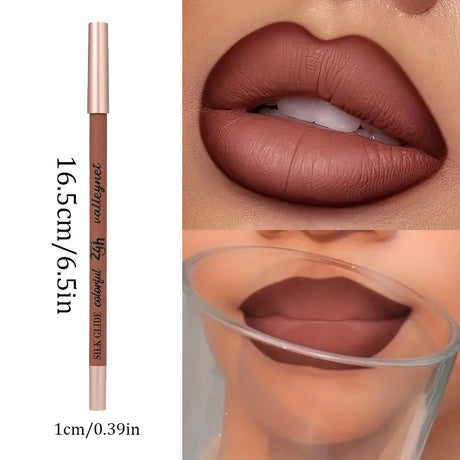 6pcs/Set Lip Liner Set & Long Lasting Matte Waterproof Lipstick Lipliner Lipstick Set Women Lips Makeup Cosmetics