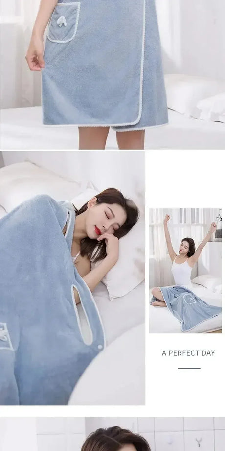 Women's Bath Towel Wearable 140x85cm - Quick Dry Spa&Beach Wrap with Anti-Slip Design for Shower Gym Yoga Fast-drying Convenient