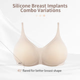 LERVANLA Silicone Breasts Pads Forms Pads Chest Women's Fake Boobs Enhancement Magnify Underwear 2-in-1Breast Becomes Big