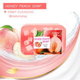 Peach Jelly Soap, 3-in-1 Cleansing and Bath Soap, Deeply Cleanses and Baths the Whole Body, Suitable for All Skin Types,