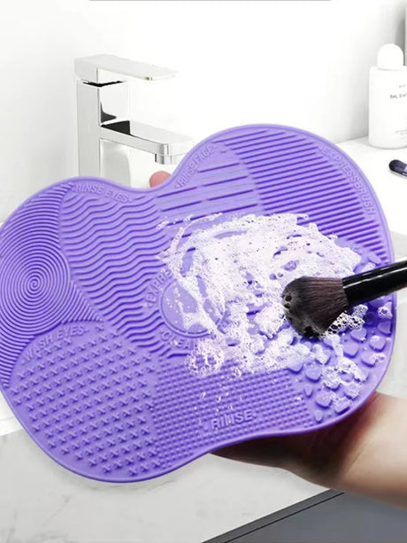 Silicone Brush Cleaner Cosmetic Make Up Washing Brush Gel Cleaning Mat Foundation Makeup Brush Cleaner Pad Scrubbe Board