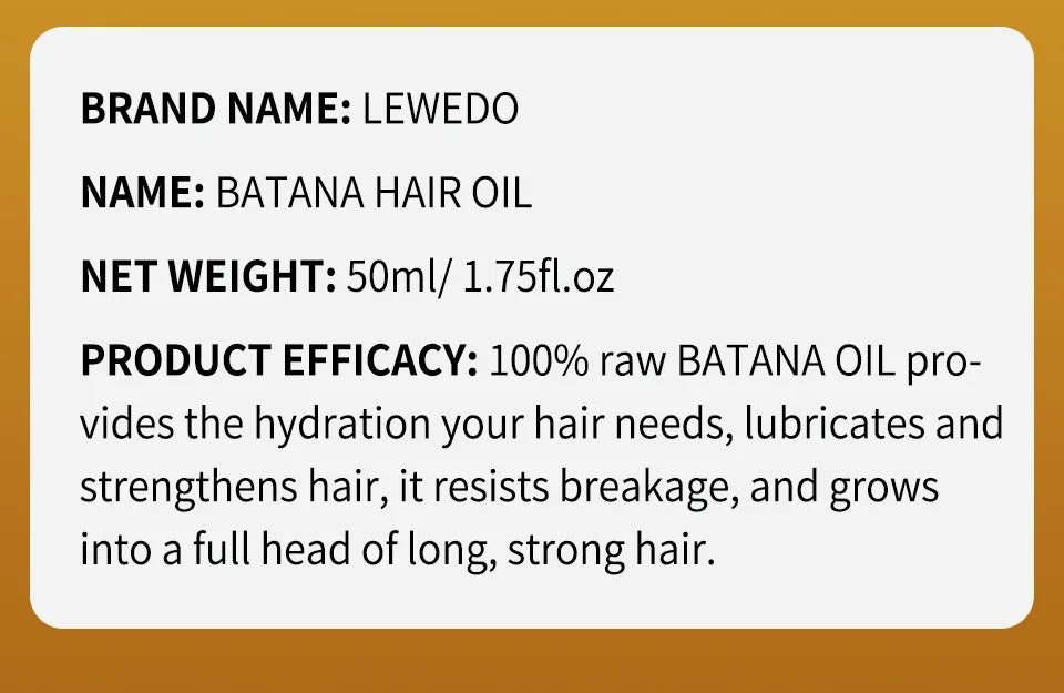 Batana Oil Hair Growth Products Fast Growth Batana Essence Oil Traction Alopecia Anti Hair Loss Baldness Treatment For Men Women